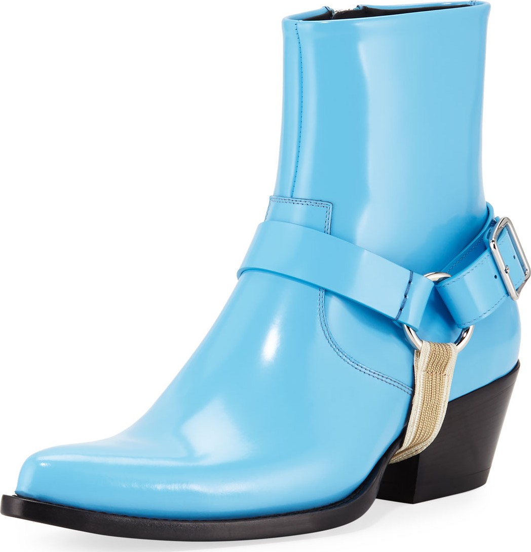 Calvin Klein 205W39NYC Men's Tex Harness Leather Boots