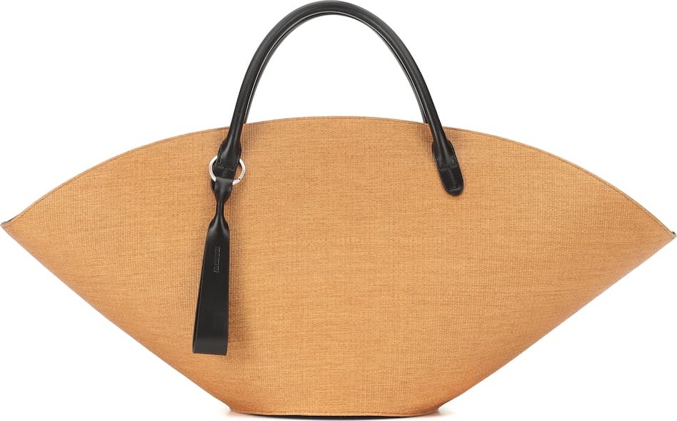 Jil Sander Sombrero raffia tote