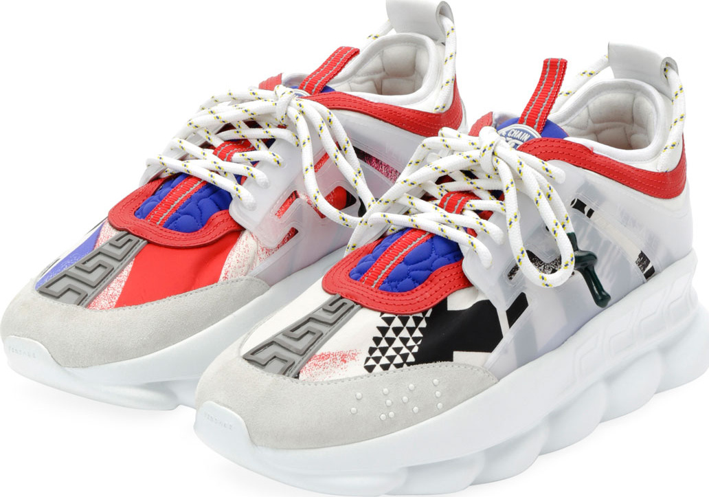 Versace Colorblock Chain Reaction Sneakers