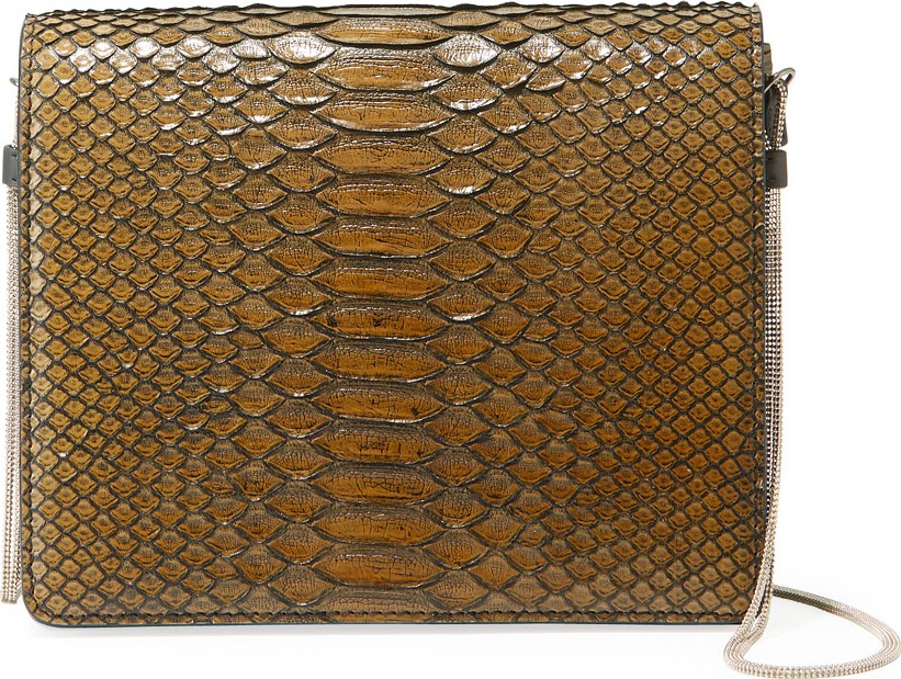 Brunello Cucinelli Python Chain Crossbody Bag