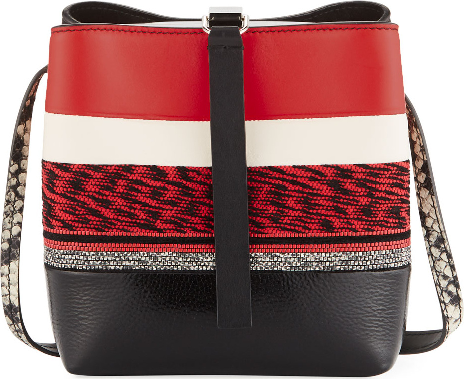 Proenza Schouler Frame Mixed Media Crossbody Bag