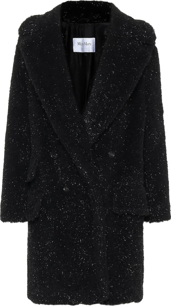 Max Mara Lastra metallic faux fur coat