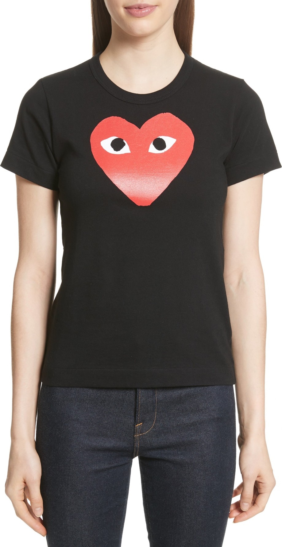 Comme Des Garcons PLAY Red Heart Tee