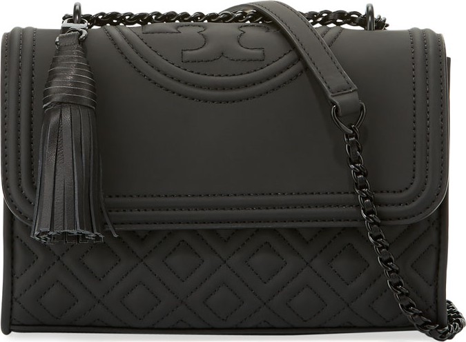 Tory Burch Fleming Small Matte Leather Shoulder Bag