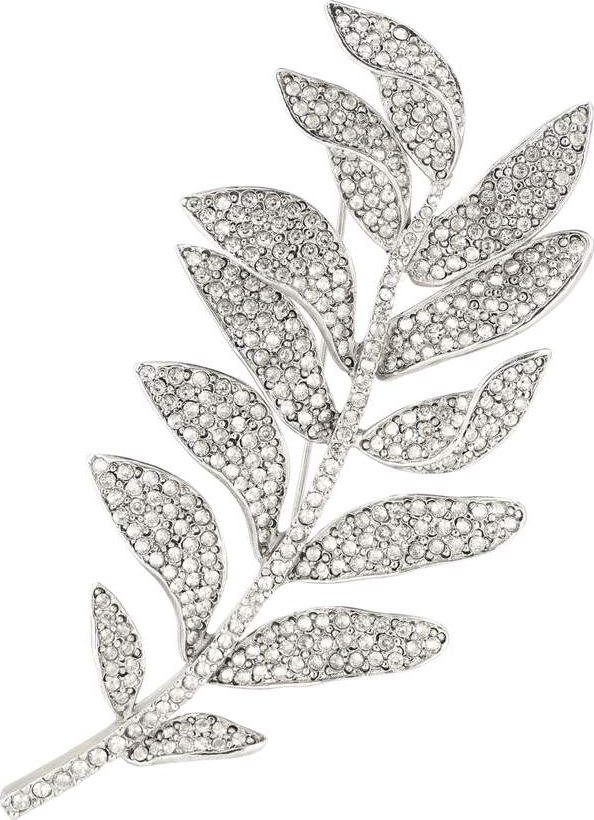 Oscar De La Renta Crystal-embellished brooch