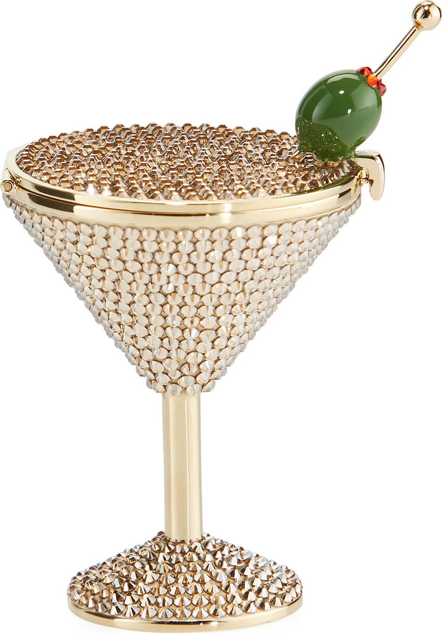 Judith Leiber Martini Crystal Pill Box