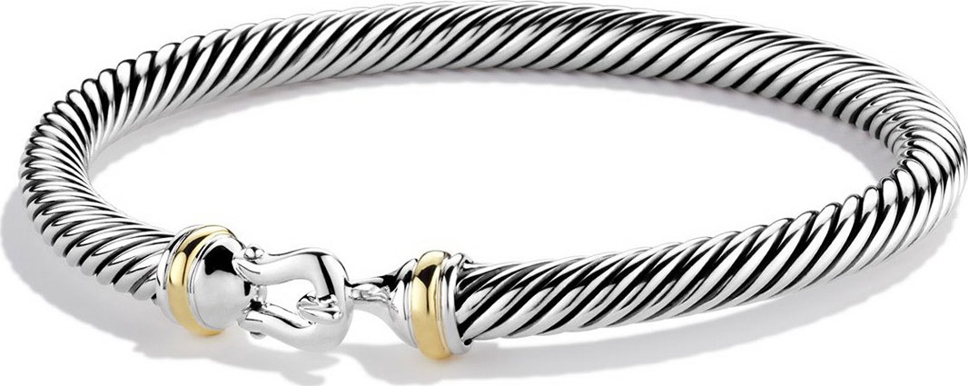 David Yurman 5mm Sterling Silver Buckle Bracelet