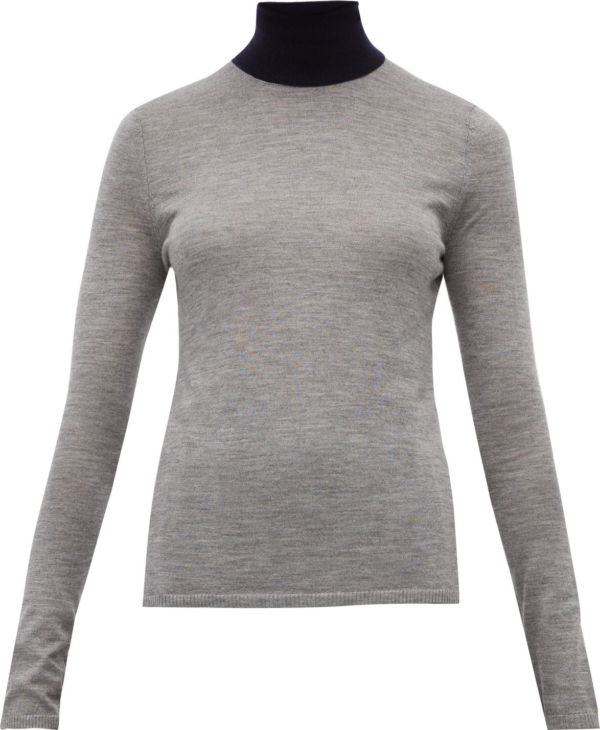 Gabriela Hearst Bi-Costa contrast-neck cashmere-blend sweater