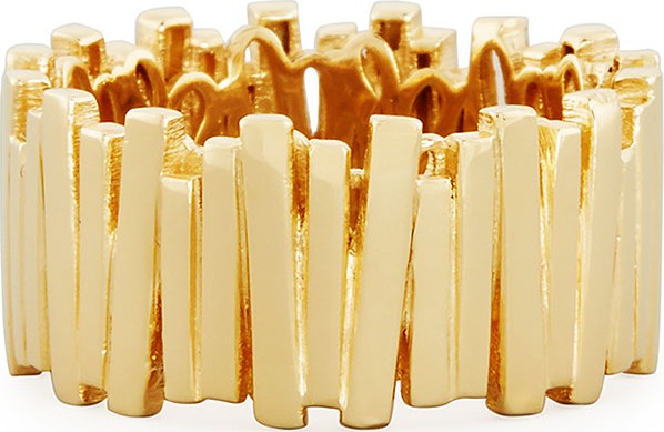 Suzanne Kalan Vertical Bar Ring in 18K Gold, Size 7