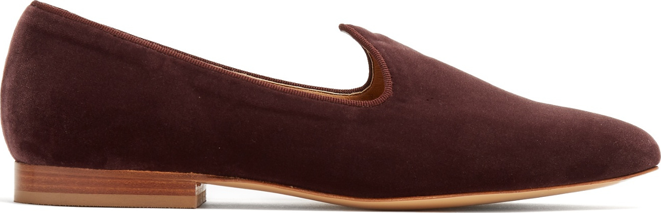 Le Monde Beryl Venetian velvet slipper shoes