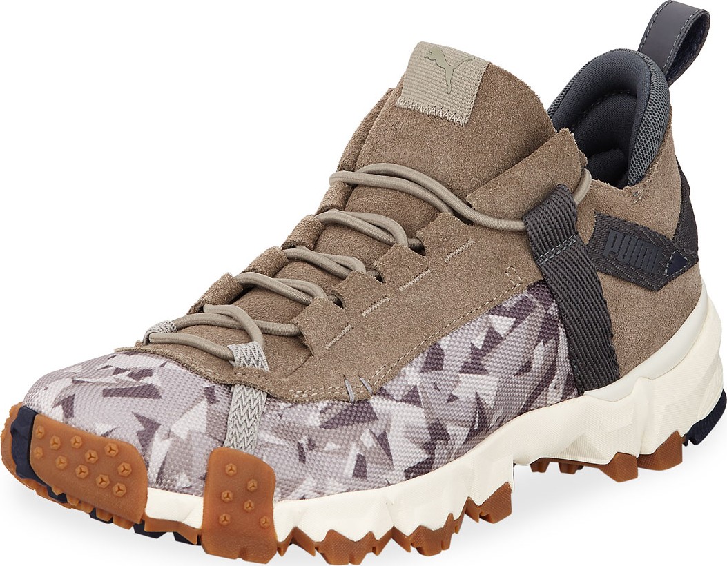 PUMA Men's Trail Fox Suede-Trim Running Sneakers