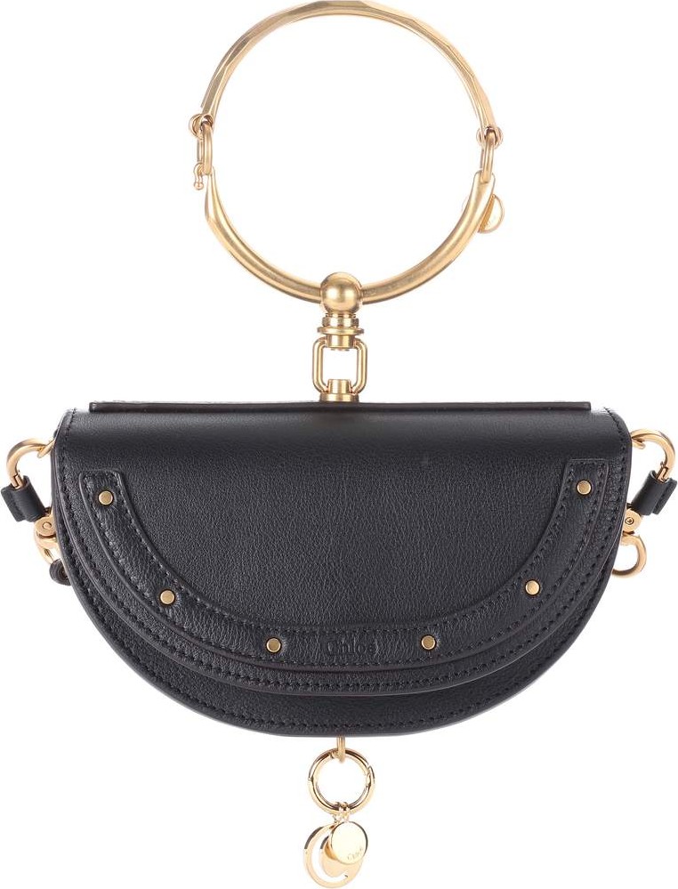 Chloe Nile Minaudière leather crossbody bag