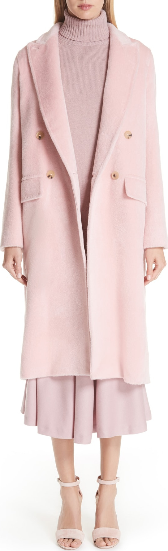 Max Mara Zarda Alpaca Double Breasted Coat