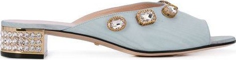 Gucci Crystal embellished mules