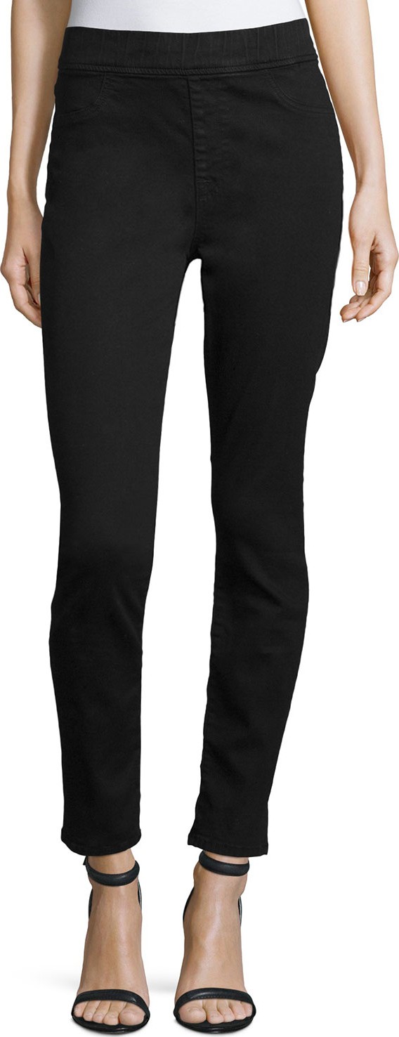 Jen7 Riche Touch Comfort Skinny Ankle Jeans, Black