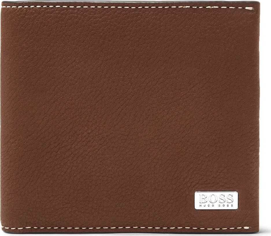 HUGO BOSS Crosstown Full-Grain Leather Billfold Wallet