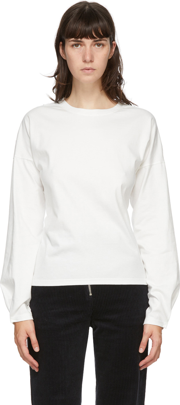 Andersson Bell - White Hook Micah Long Sleeve T-Shirt