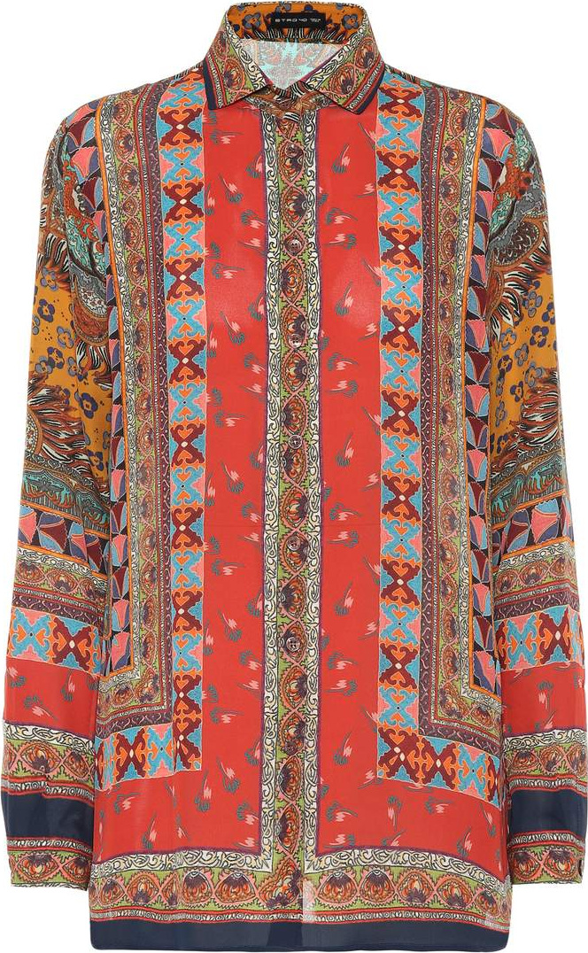 Etro Printed silk shirt