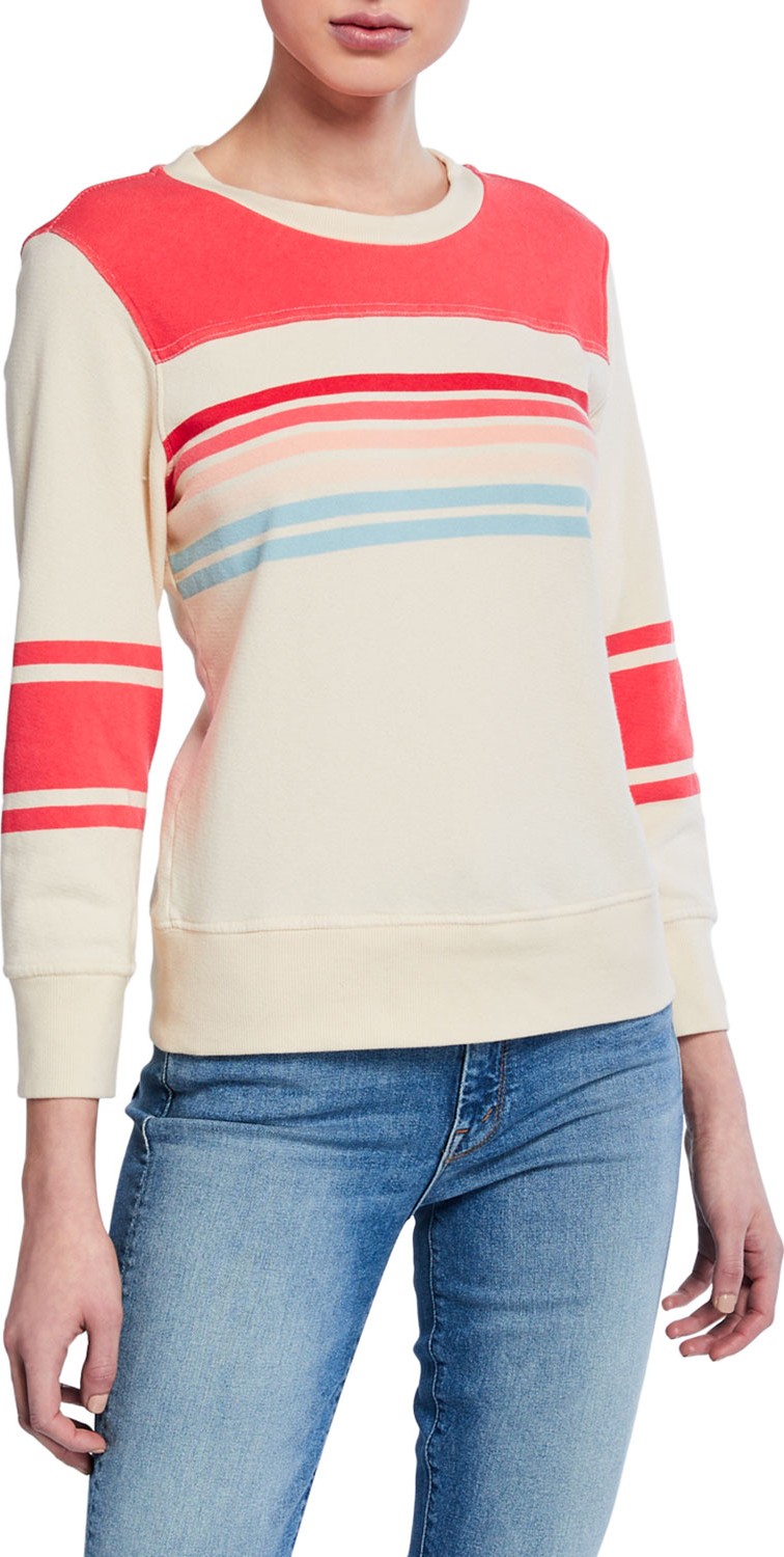 MOTHER The 1/2 & 1/2 Cotton Pullover Sweater