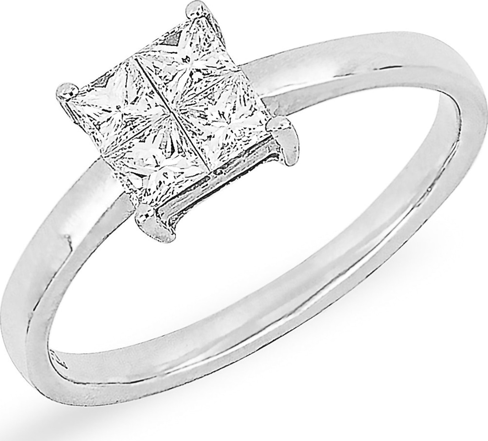 Bony Levy Princess Cut Diamond Ring