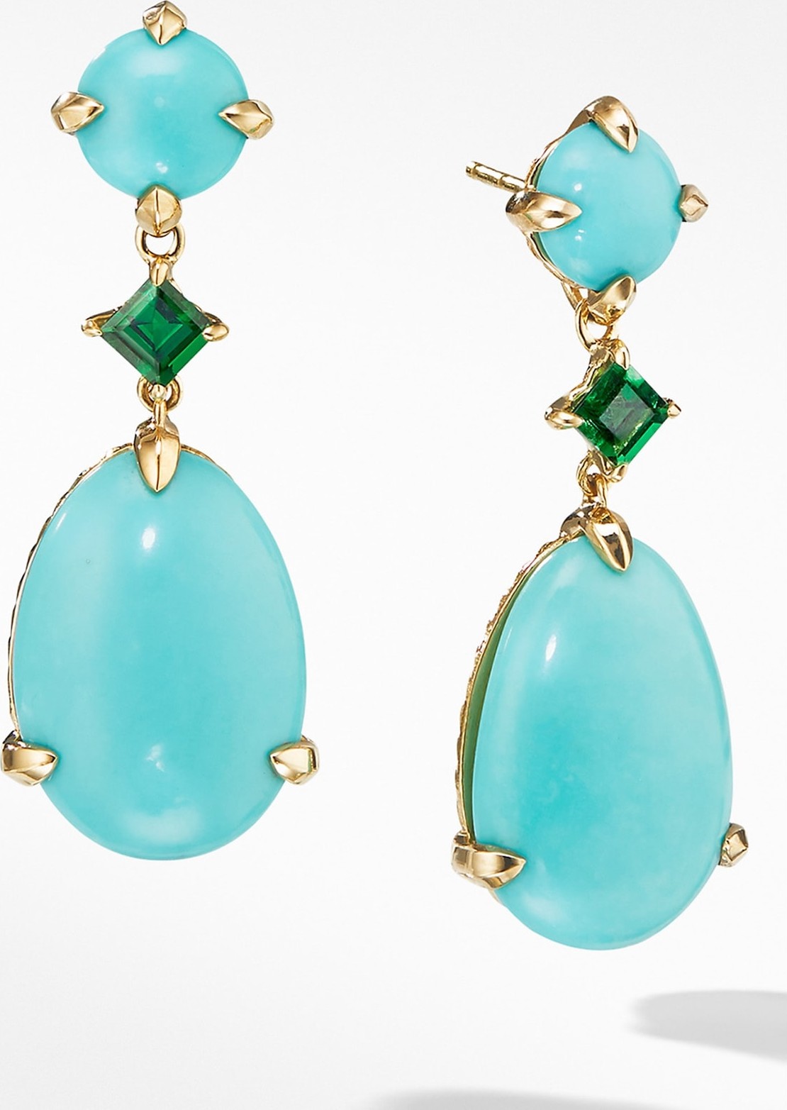 David Yurman Chatelaine<sup>® Drop Earrings in 18k Yellow Gold