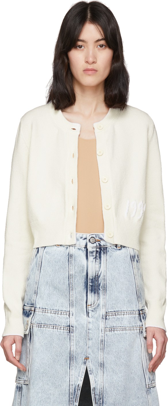 MM6 Maison Margiela Off-White '1994' Cardigan