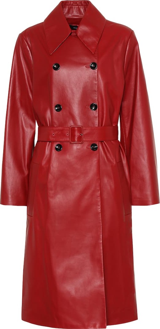 Joseph Romney leather trench coat
