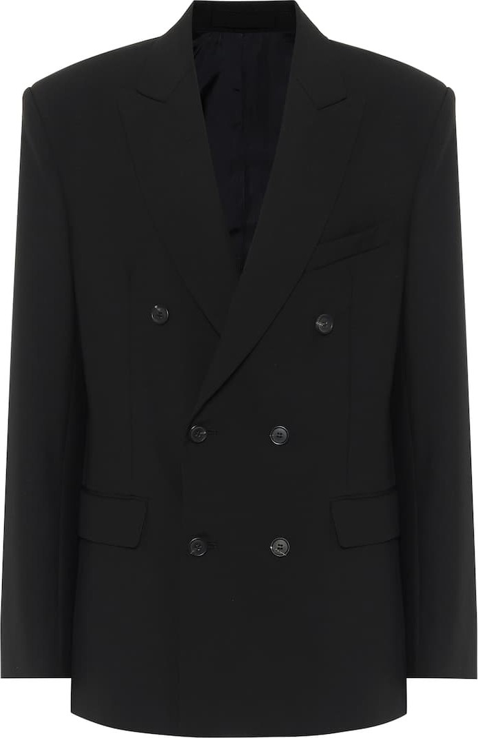 WARDROBE.NYC Double-breasted virgin wool blazer