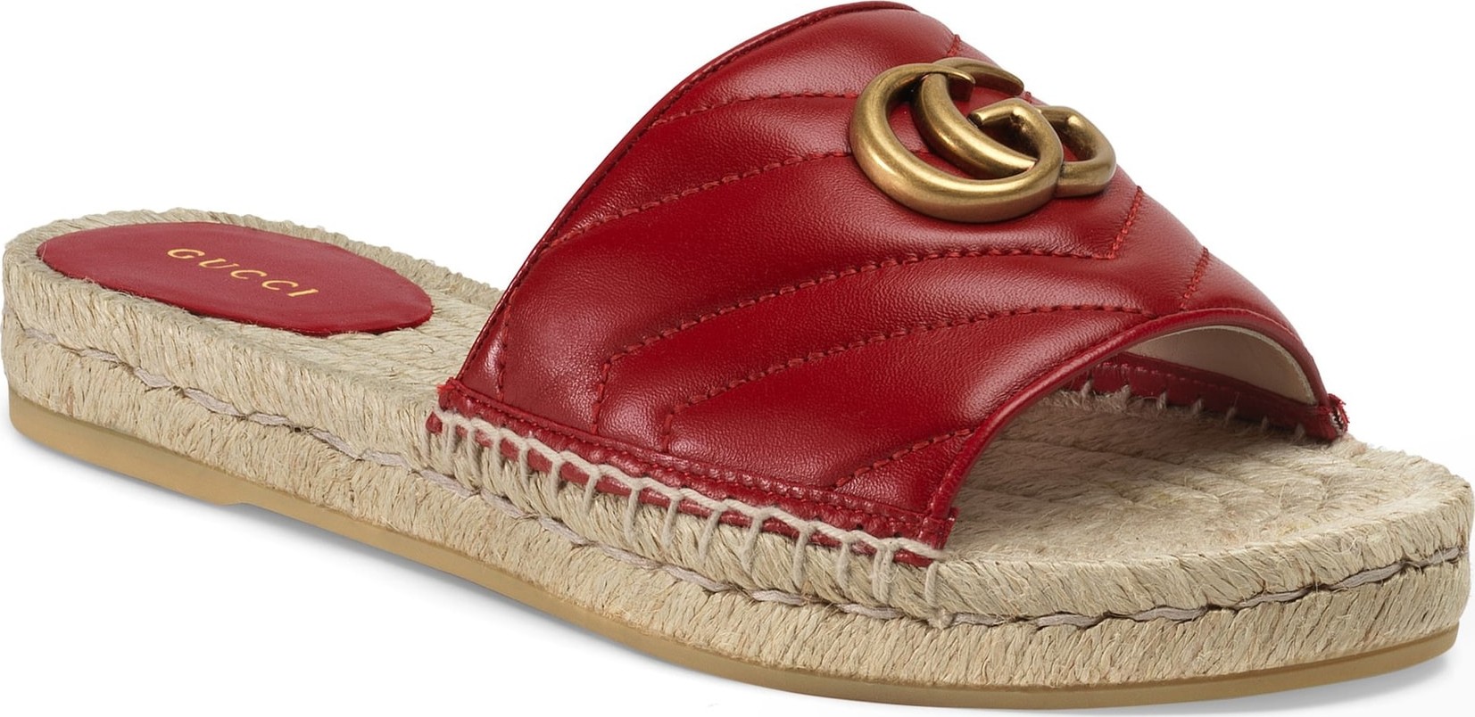 Gucci Pilar Espadrille Slide Sandal