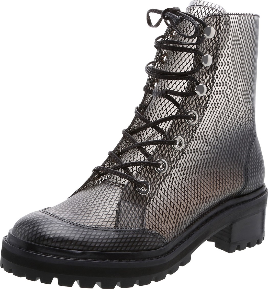 Schutz Elisangela Mesh Lace-Up Boots