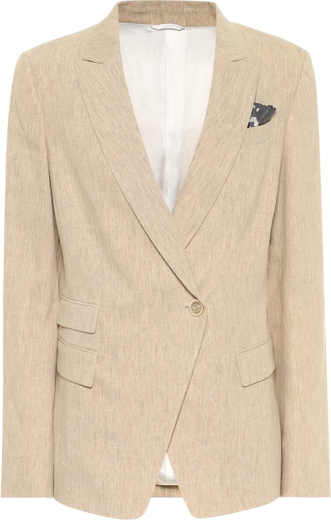 Brunello Cucinelli Stretch-linen blazer