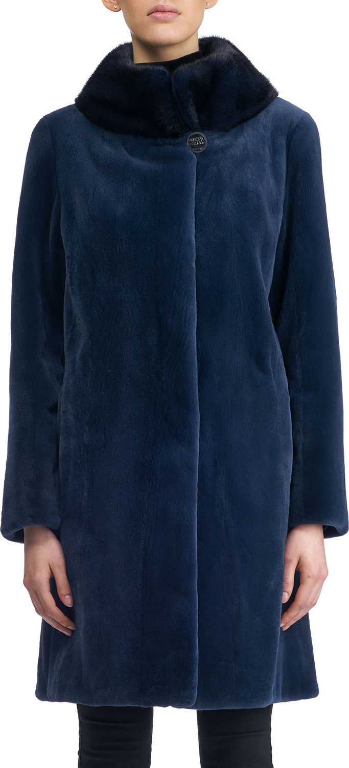 Gorski Sheared Mink Stroller Coat