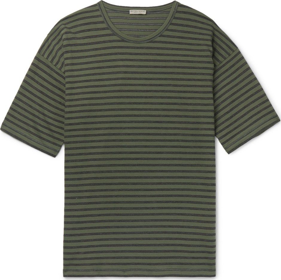 Bottega Veneta Striped Cotton-Jersey T-Shirt