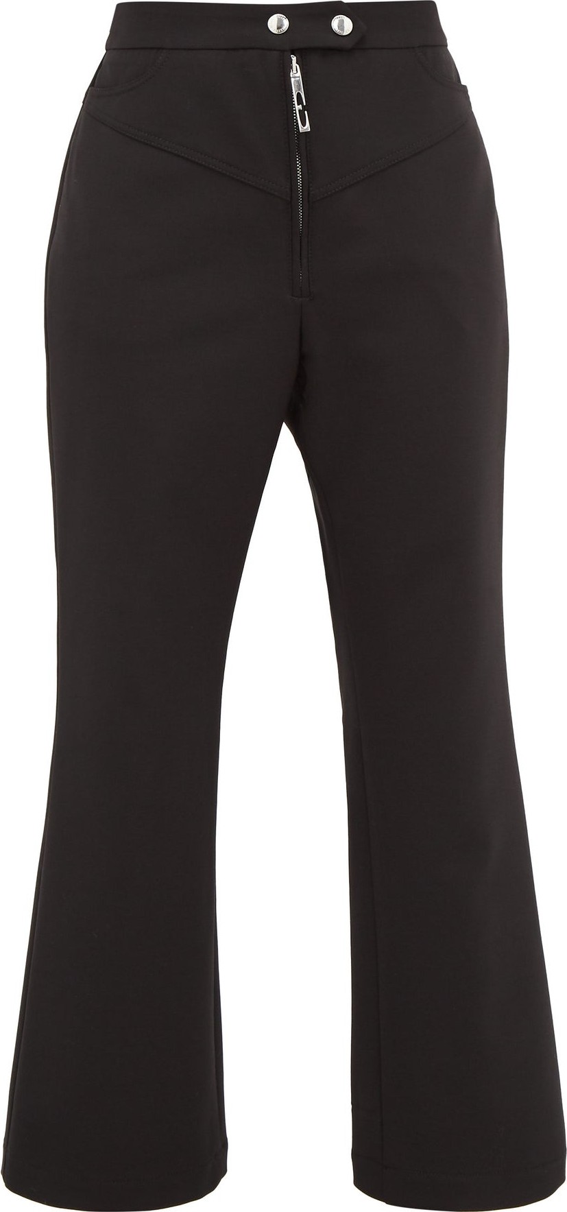 Ellery Never on Sunday high-rise canvas flared trousers