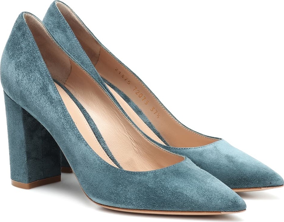 Gianvito Rossi Piper 85 suede pumps