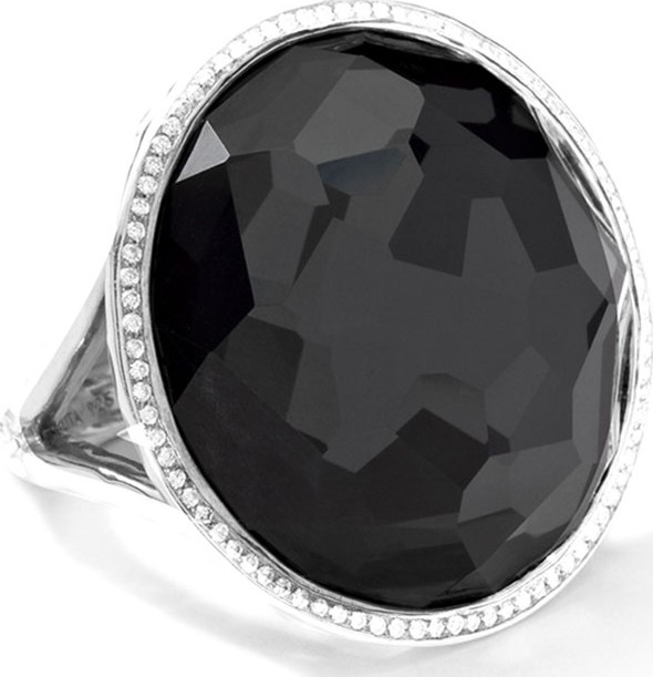IPPOLITA Stella Large Lollipop Ring in Doublet with Diamonds, 0.32