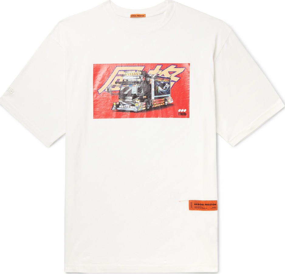 Heron Preston Printed Cotton-Jersey T-Shirt