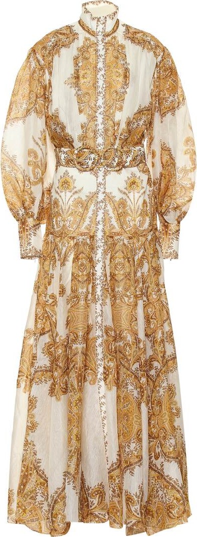 Zimmermann Zippy paisley linen and silk dress