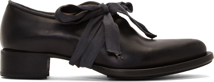 Cherevichkiotvichki Black Pointy Bow Derbys