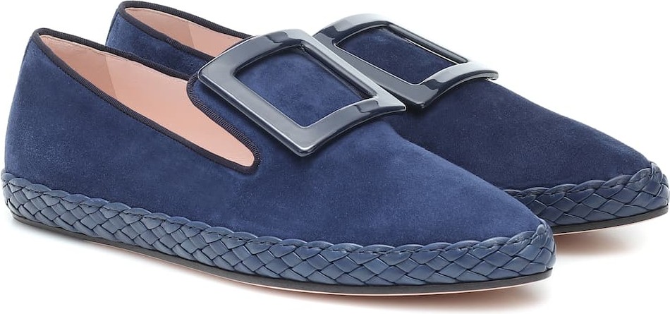 Roger Vivier Viv' Lounge suede loafers