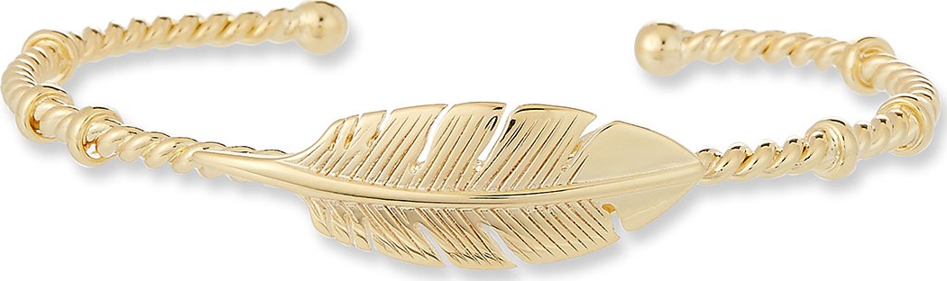 GAS Bijoux Penna Leaf Bangle Bracelet