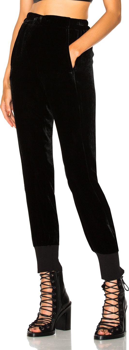 Ann Demeulemeester Velvet Jogger