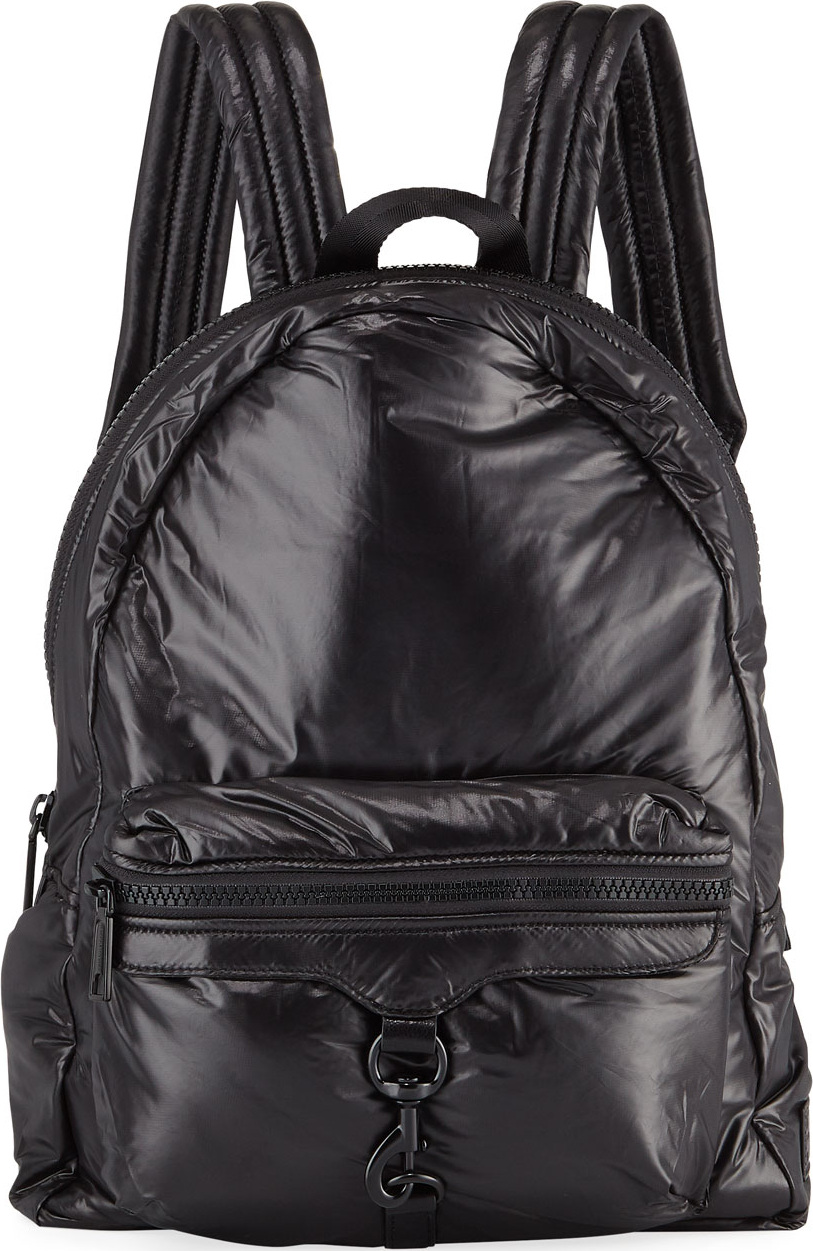 Rebecca Minkoff Riley Tall Puffy Backpack, Black