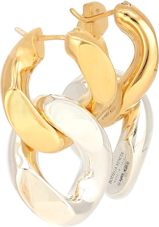 Bottega Veneta Chain sterling-silver earrings