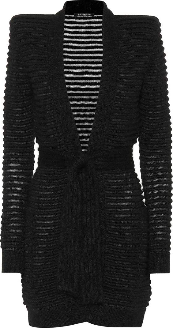 Balmain Mohair-blend cardigan