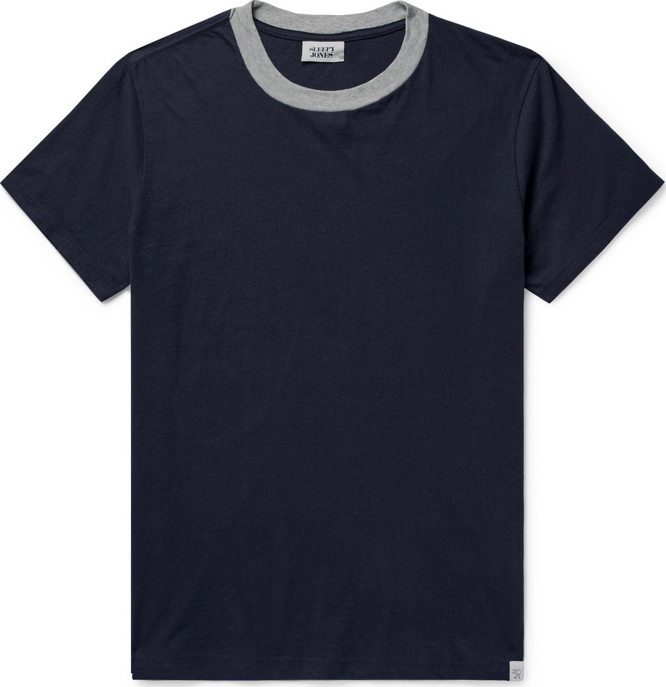 Sleepy Jones Andre Cotton-Jersey Pyjama T-Shirt