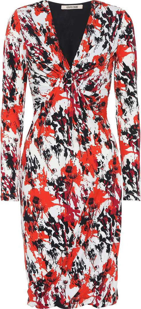 Roberto Cavalli Printed jersey dress