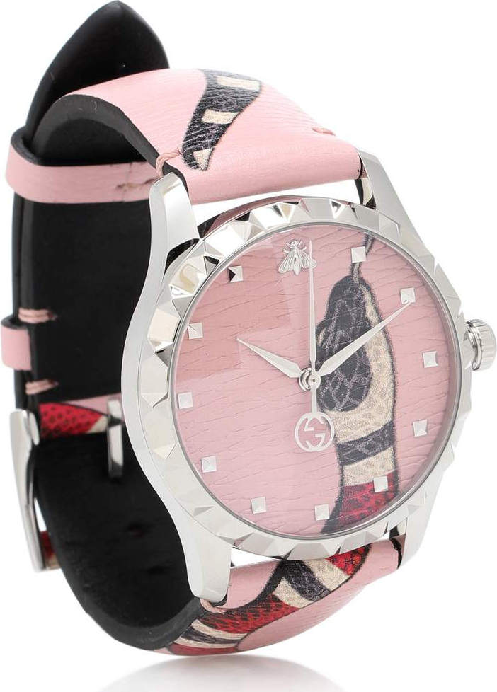 Gucci G-Timeless leather watch