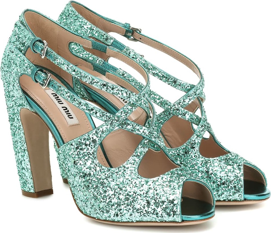 Miu Miu Glitter sandals