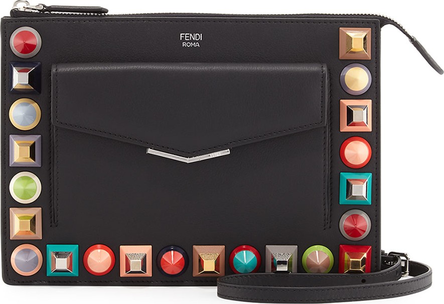 Fendi Mini Studded Crossbody Pouch